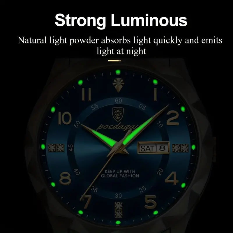 Herren Luxus Leuchtende Quarz Uhr - Die Neue Business Casual Uhr der